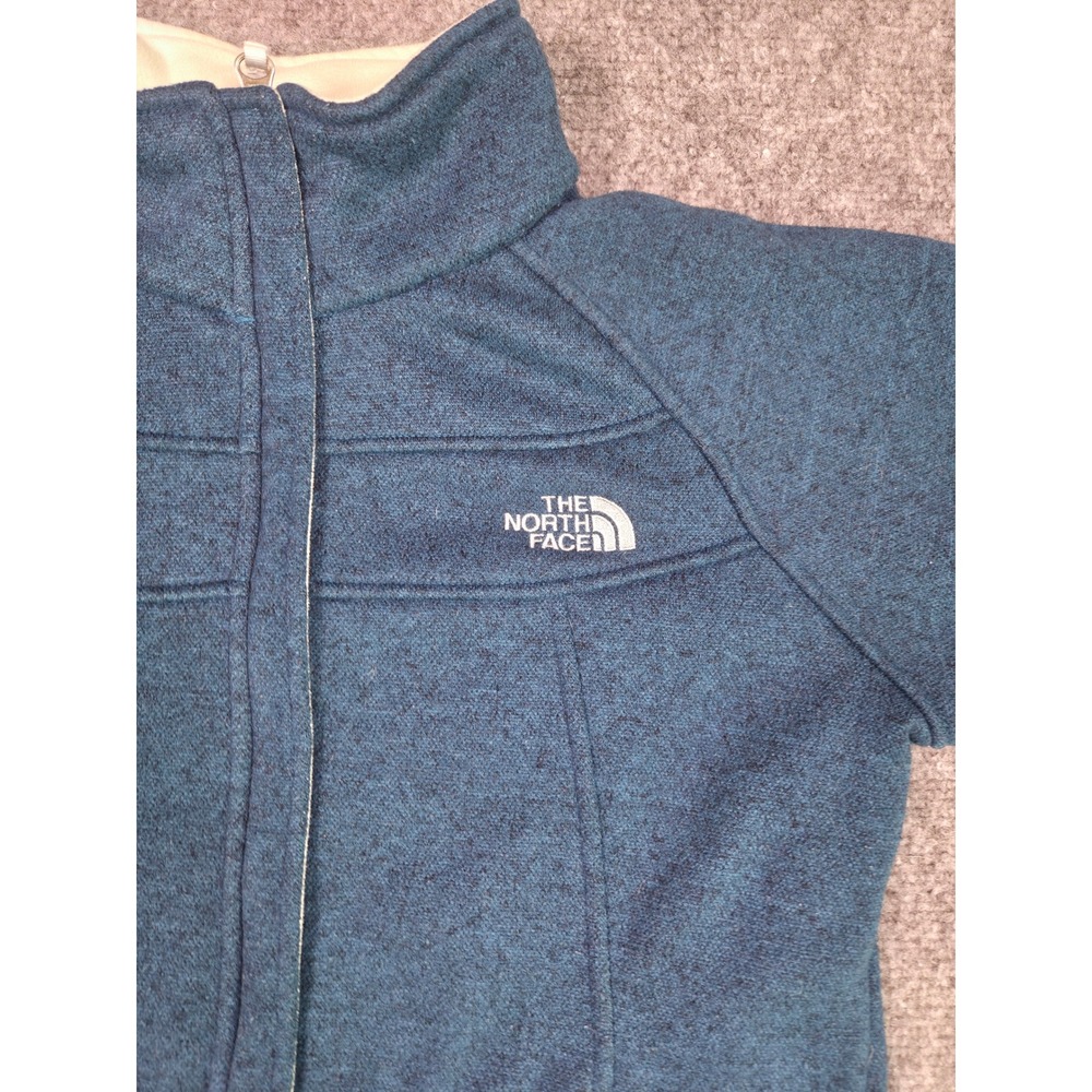The North Face Full Zip Fleece Jacket Womens XS Blue Crescent Sunset A7M8 - Picture 7 of 12